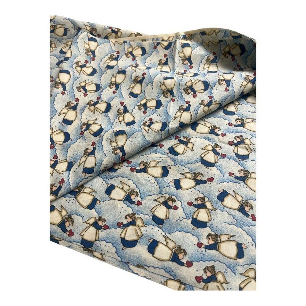 Vintage Angel print fabric 1 1/2 yards